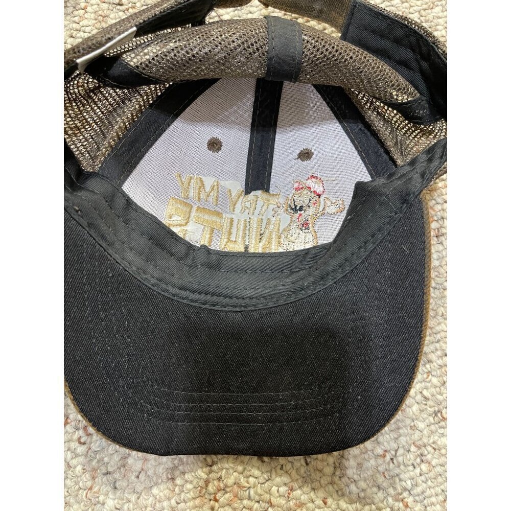 "Try My Nuts" Nut Company Baseball Cap Hat Adjustable Brown Red - Picture 5 of 7